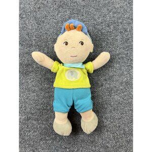 HABA Soft Cloth Boy Doll Plush 13” Blue Outfit Elephant Shirt Stuffed Toy